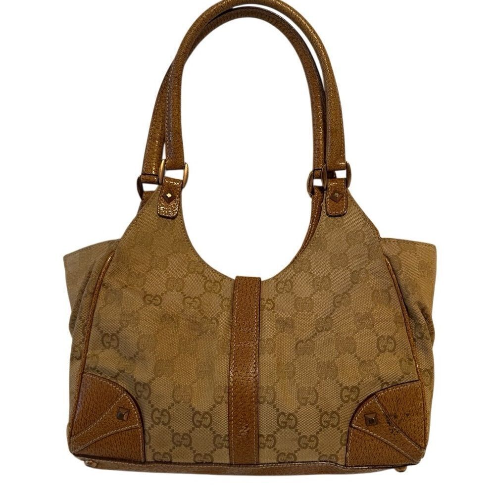 Gucci Brown Shoulder Bag with Bamboo Detail - Picture 7 of 13